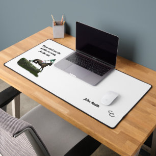 Jockey Cheval En Mat De Bureau Vert