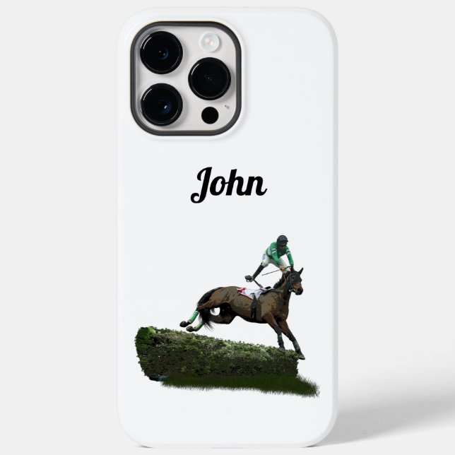 Jockey Cheval En Vert iPhone / coque ipad (Verso)
