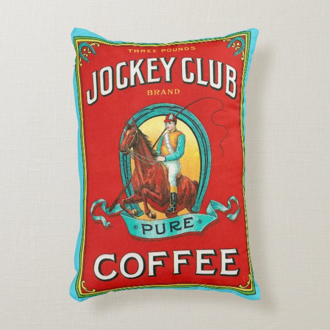 Jockey Club Coffee Accent Pillow (Front(Vertical))