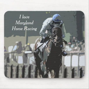 Jockey In Blue Mousepad