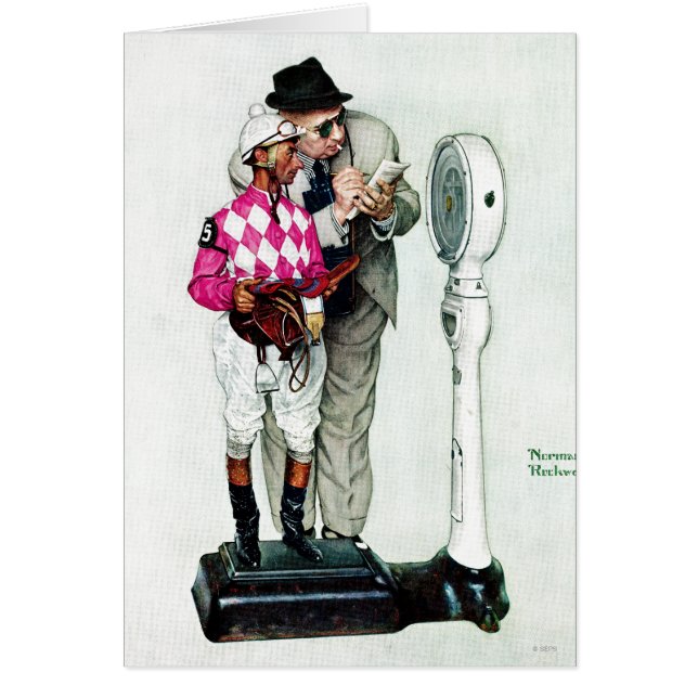 Jockey Weighing In by Norman Rockwell (Front)