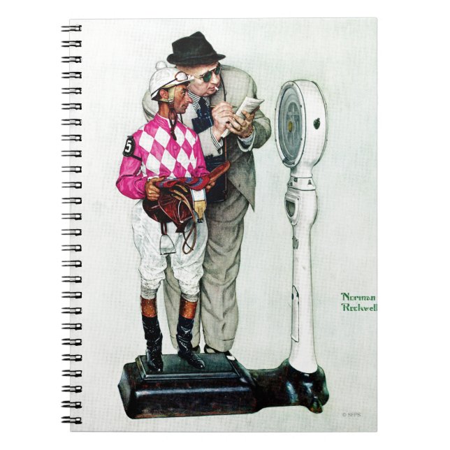Jockey Weighing In by Norman Rockwell Notebook (Front)