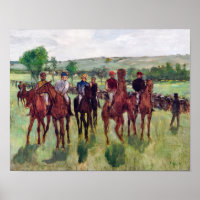 Jockeys and Race Horses, Edgar Degas