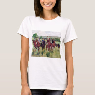 Jockeys and Race Horses, Edgar Degas T-Shirt