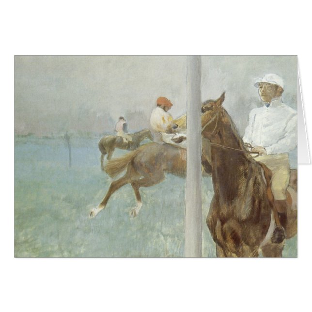 Jockeys avant la course par Edgar Degas (Devant horizontal)