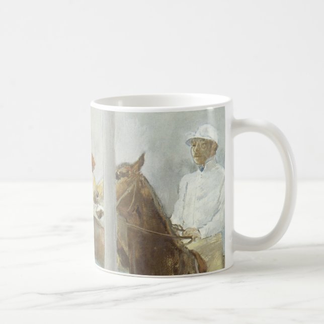 Jockeys Before the Race by Edgar Degas Coffee Mug (Right)
