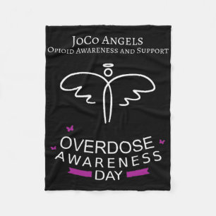 Joco Angels Overdose Awareness Day  Fleece Blanket