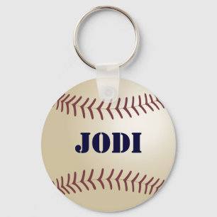 Jodi Baseball Keychain by 369MyName