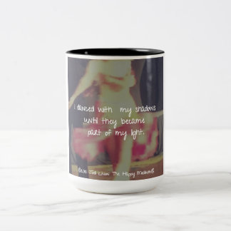 Jodi Livon Affirmations - Dancing with My Shadows Two-Tone Coffee Mug