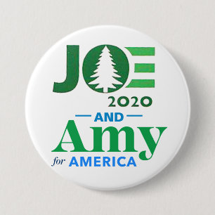 Joe and Amy 2020 3 Inch Round Button