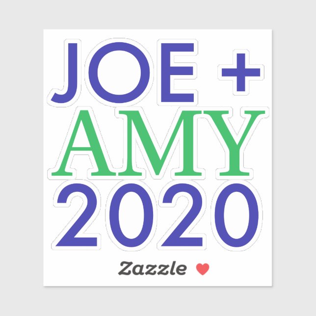 Joe and Amy 2020 Vinyl Sticker (Sheet)