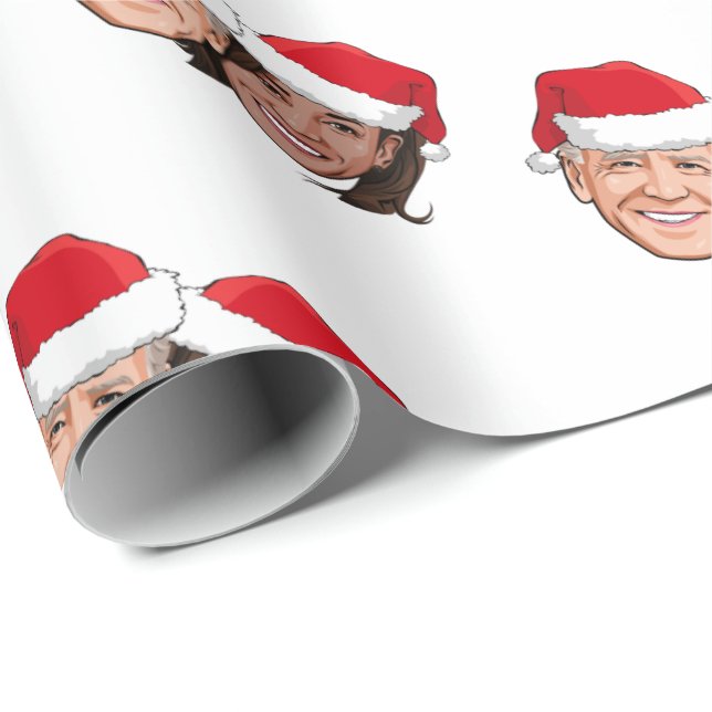 Joe and Kamala Christmas Wrapping Paper (Roll Corner)