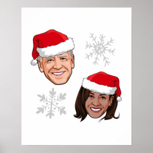 JOE AND KAMALA SNOWFLAKES POSTER