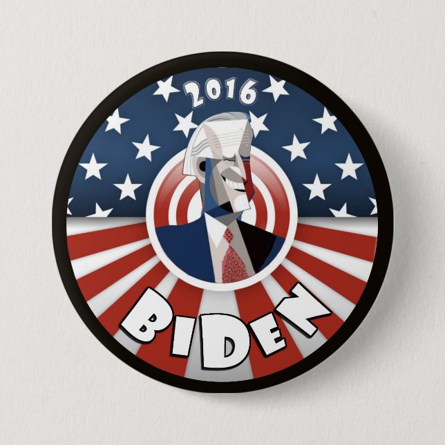 Joe Biden 2016 3 Inch Round Button (Front)