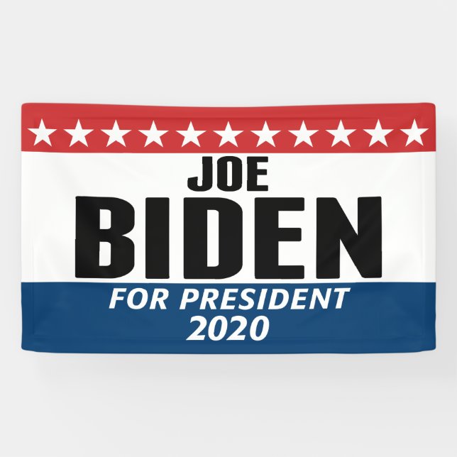 Joe Biden 2020 - Classic Design Banner (Horizontal)