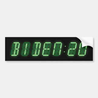 Joe Biden 2020 Digital Clock Bumper Sticker