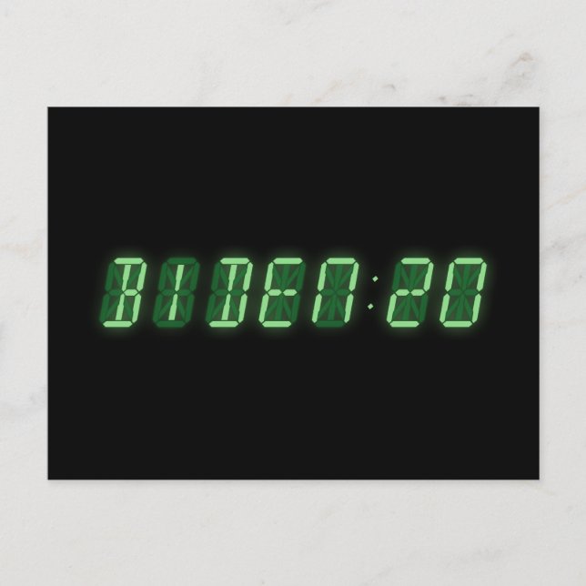 Joe Biden 2020 Digital Clock Postcard (Front)
