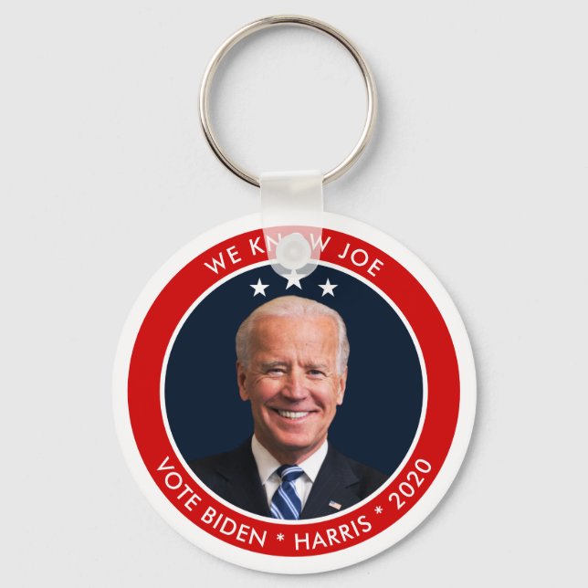 Joe Biden 2020 Election Campaign with Photo Keychain (Front)