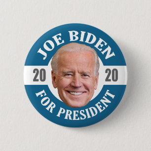 Joe Biden 2020 for President Photo Floating Head 2 Inch Round Button