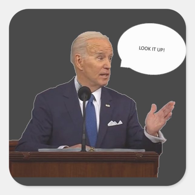 Joe Biden 2023 Regardez-le haut Sticker (Devant)