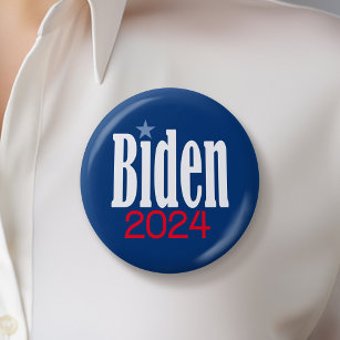 Joe Biden 2024 - Simple Star Can Change Colours 2 Inch Round Button