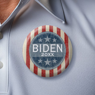 Joe Biden 2024 - vintage stars and stripes 2 Inch Round Button