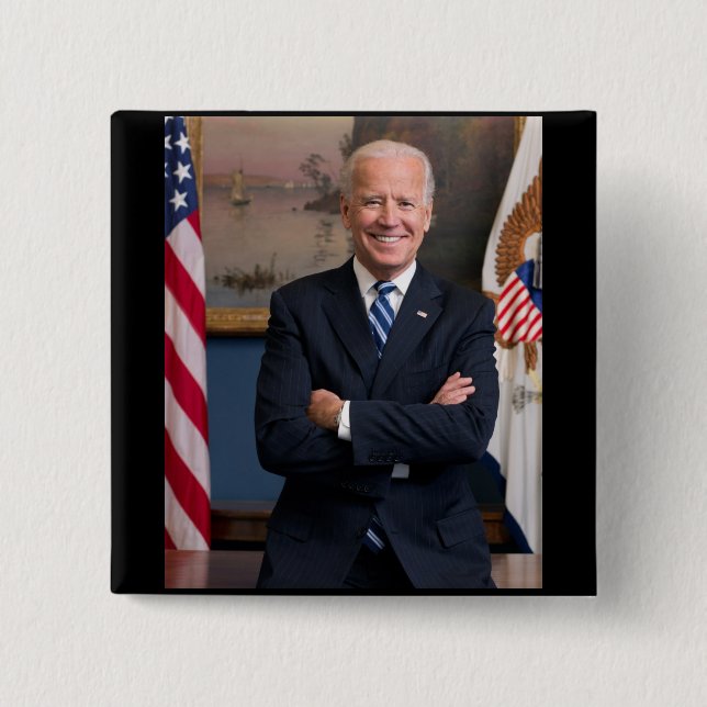 Joe Biden 2 Inch Square Button (Front)
