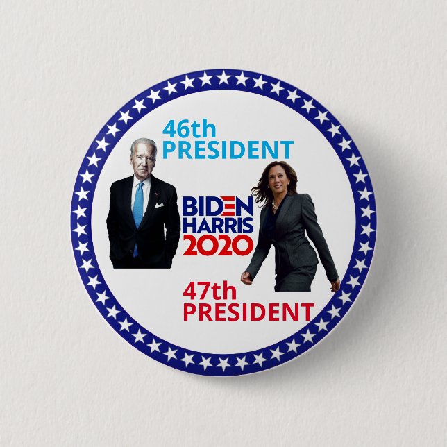 Joe Biden 46th President 2 Inch Round Button (Front)