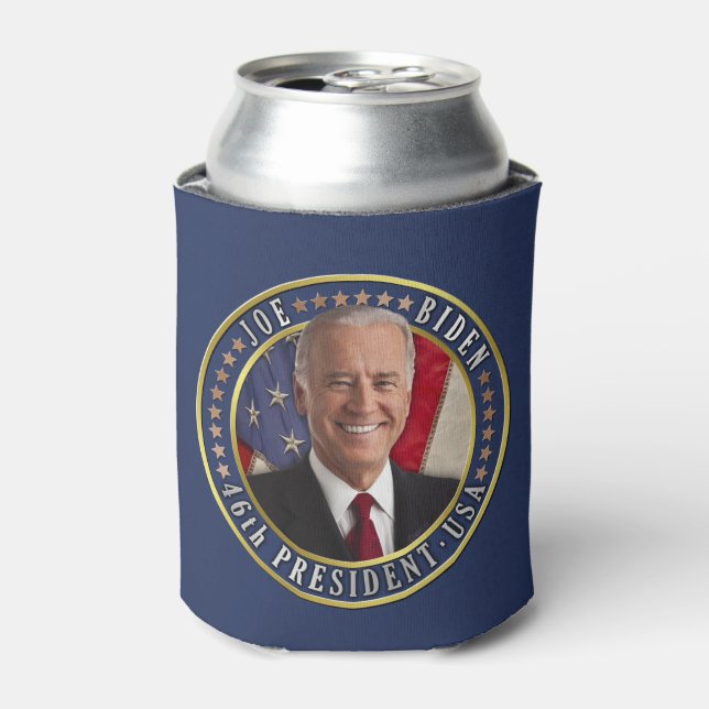 Joe Biden 46th President USA Commemorative Photo Can Cooler (Can Front)