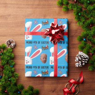 JOE BIDEN 4TH OF EASTER CHRISTMAS FUNNY  WRAPPING PAPER