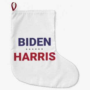 Joe Biden and Kamala Harris (2020 US Election) Large Christmas Stocking
