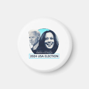  Joe Biden and Kamala Harris 2024 USA ELECTION Magnet
