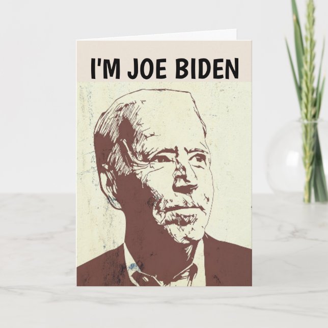 JOE BIDEN ANNIVERSAIRE OU CARTES D'OCCASION (Devant)
