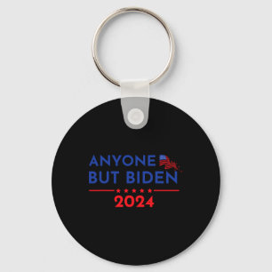 Joe Biden Anyone But Biden 2024 Trump 1  Keychain
