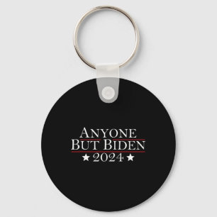 Joe Biden Anyone But Biden 2024 Trump  Keychain