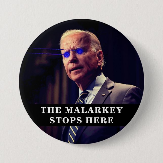 Joe Biden as Dark Brandon 3 Inch Round Button (Front)