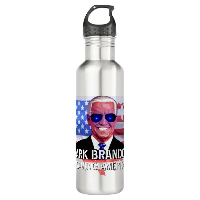 Joe Biden as Dark Brandon  710 Ml Water Bottle (Front)