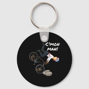 Joe Biden Bicycle Crash Funny Trump Did It Ridin W Keychain