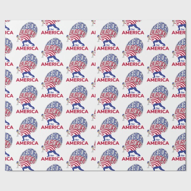 Joe Biden Burden for America Wrapping Paper (Seam)