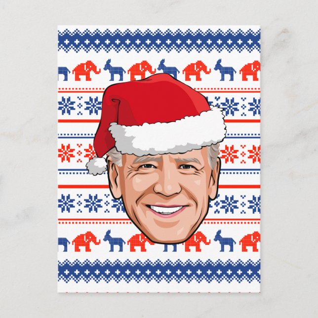 Joe Biden Christmas Postcard (Front)