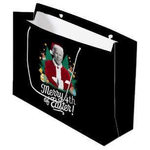 Joe Biden Christmas Santa Merry 4th Of Easter Xmas Large Gift Bag