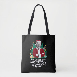 Joe Biden Christmas Santa Merry 4th Of Easter Xmas Tote Bag