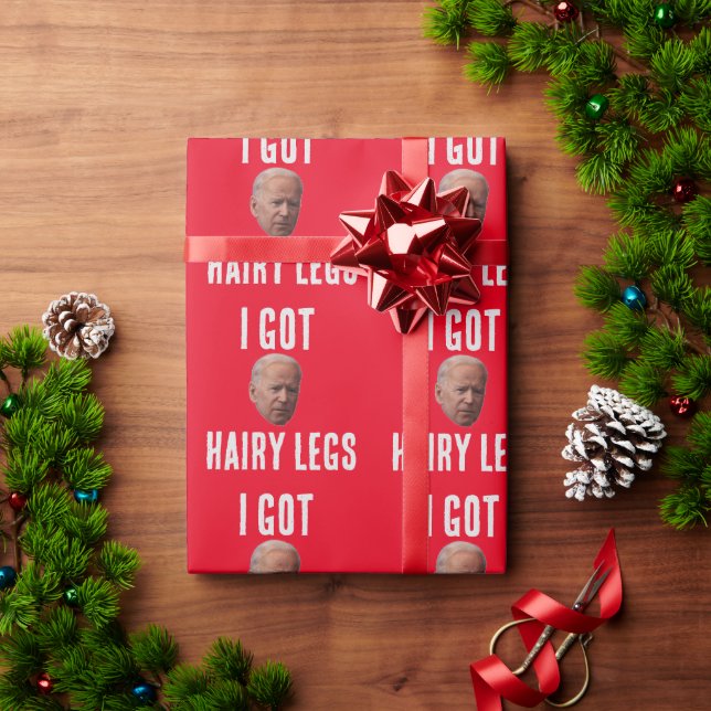 JOE BIDEN CHRISTMAS WRAPPING PAPER (Holiday Gift)