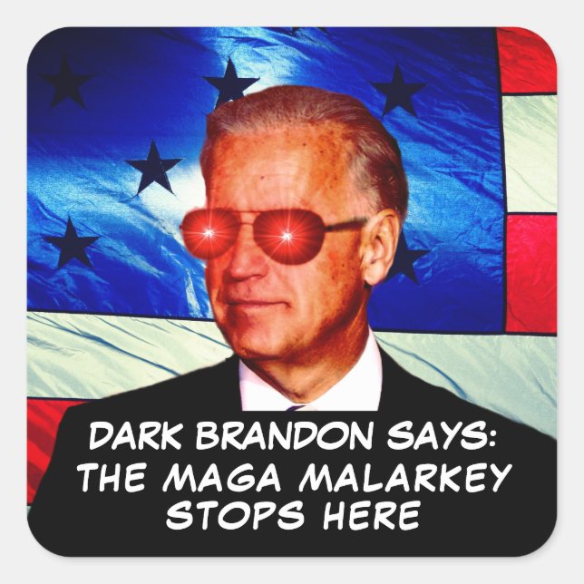 Joe Biden comme Sticker Dark Brandon (Devant)
