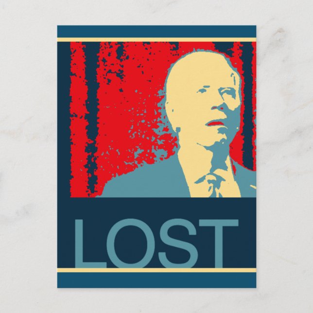 JOE BIDEN CONFUSED FUNNY OBAMAIZED POSTCARDS (Front)