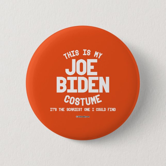 Joe Biden Costume 2 Inch Round Button (Front)