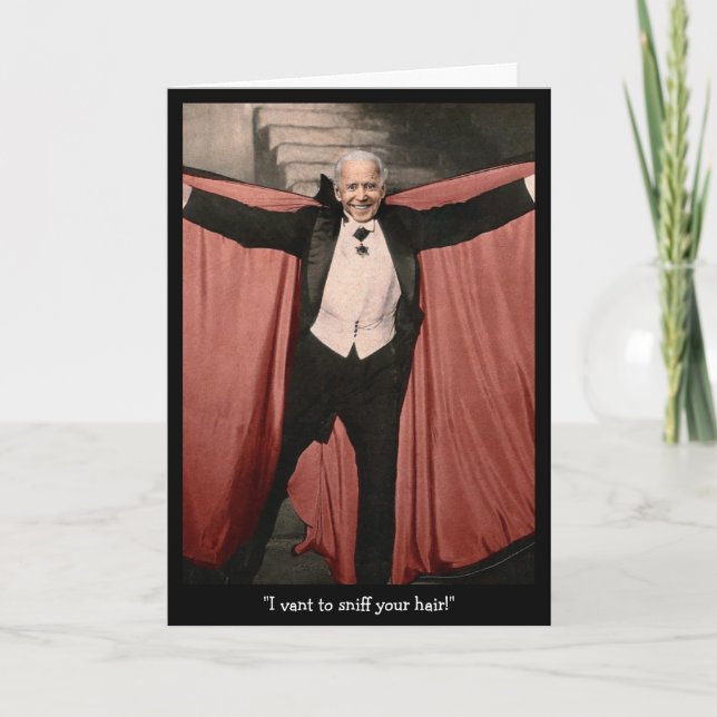 Joe Biden Customizable Halloween Card (Front)