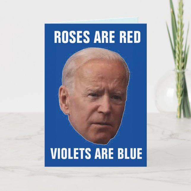 JOE BIDEN drôle CARTES D'ANNIVERSAIRE (Devant)