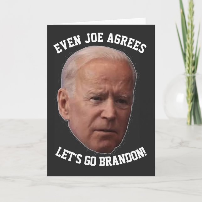 JOE BIDEN EST D'ACCORD SUR LA Carte D'ANNIVERSAIRE (Devant)