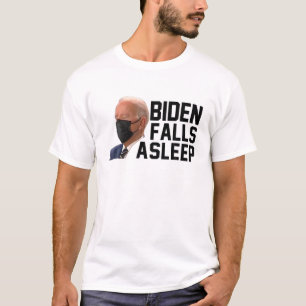 Joe Biden Falls Asleep Funny Joe Biden Sleeping T-Shirt